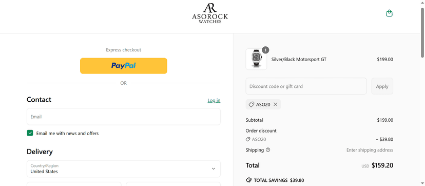 20% Off at Asorock Watches - Claim Your Discount Now